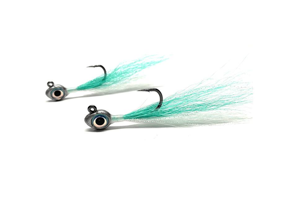 Teal Buckeye Jigs | Big Eye Bucktail Jigs - elliottenvisions