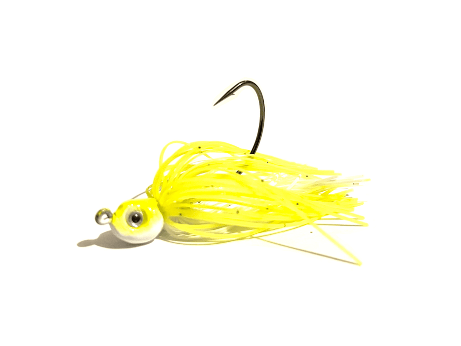 Yellow Chartreuse / White Swim Jig