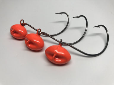 Orange Flounder Jigs - elliottenvisions