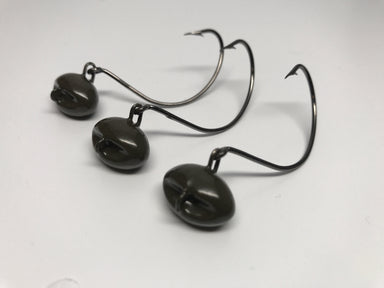 Charcoal Green Flounder Jigs - elliottenvisions