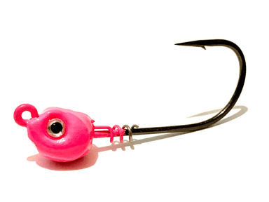 pink inshore slammer saltwater jig heads j-hook