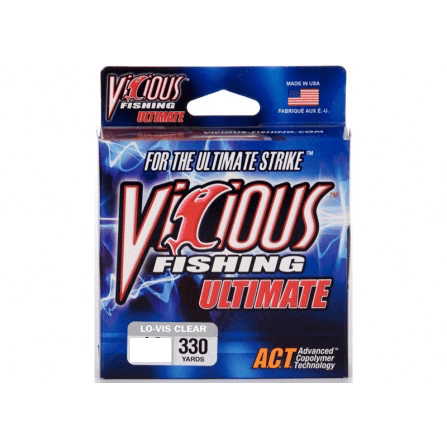 Vicious Ultimate Mono Fishing Line- 4 lb 330 Yards - elliottenvisions