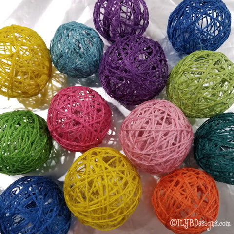 jute twine string balls