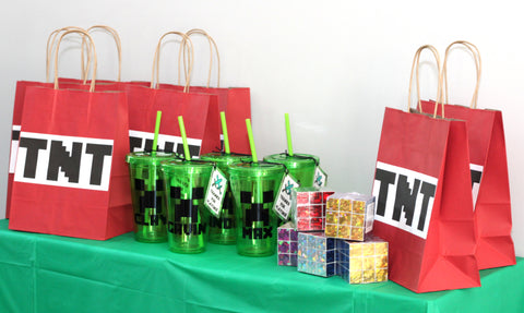 Minecraft gift bags