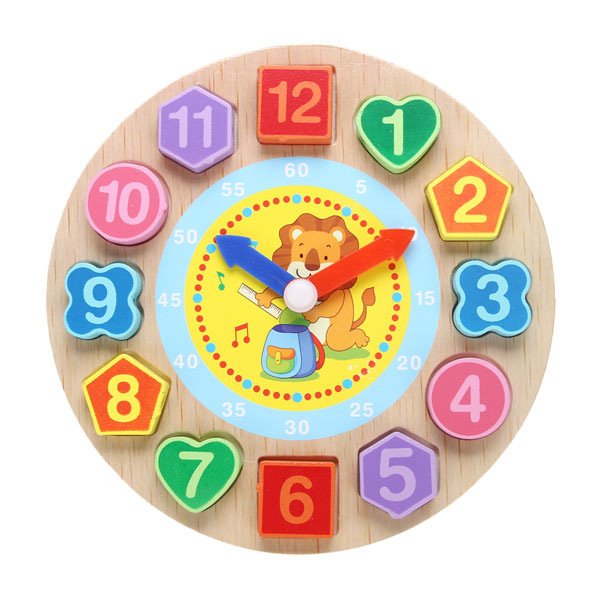 wooden learning clock