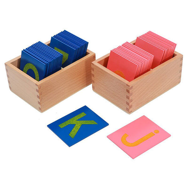NEW Montessori Language Material Sandpaper Letters Capital Case Print with Box
