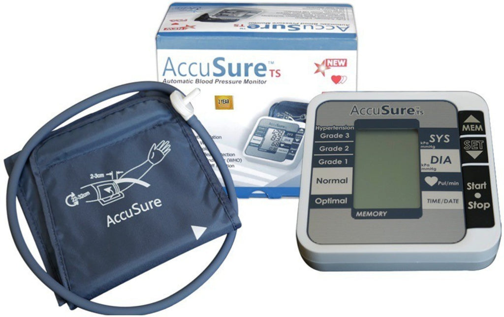 how to use accusure blood pressure monitor