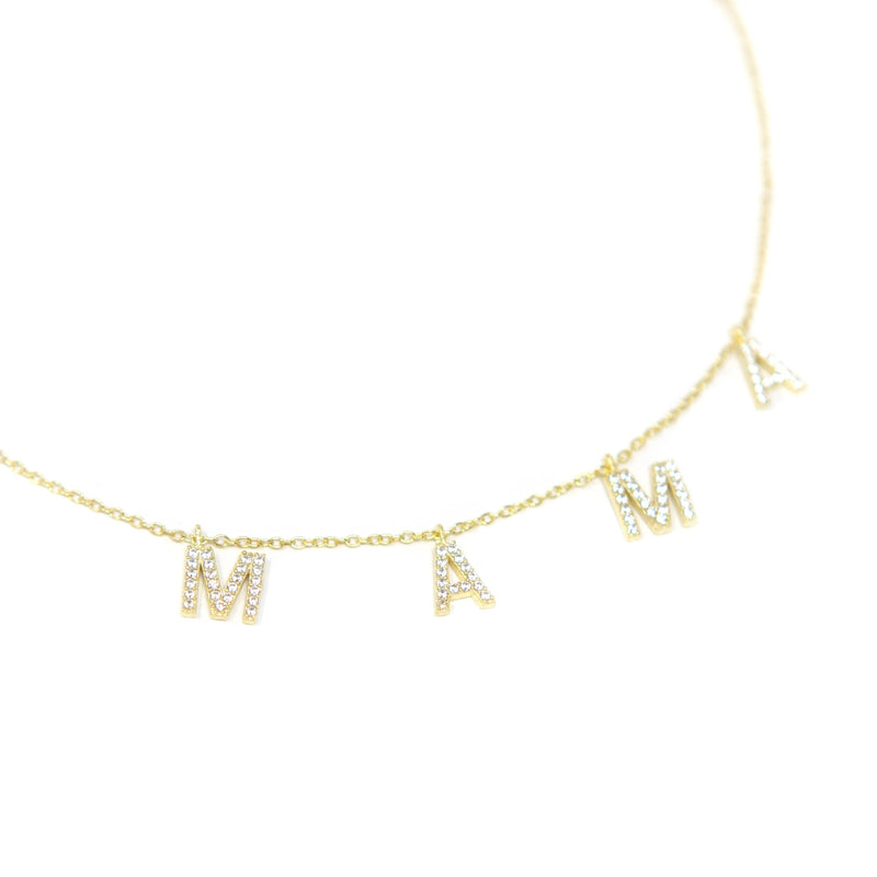 mama necklace silver