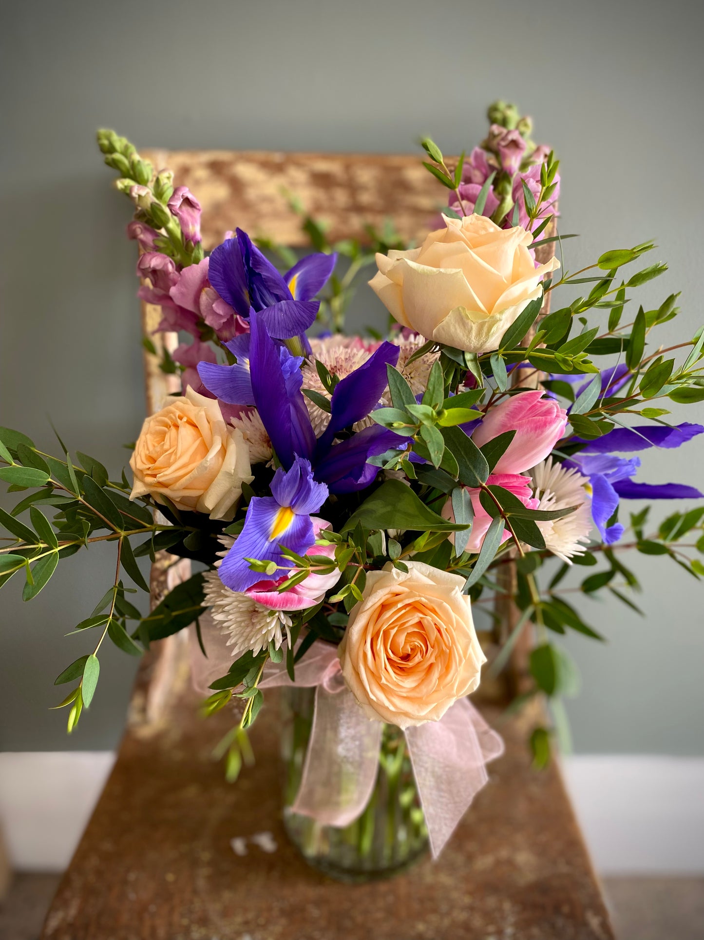 Vase of Seasonal Blooms