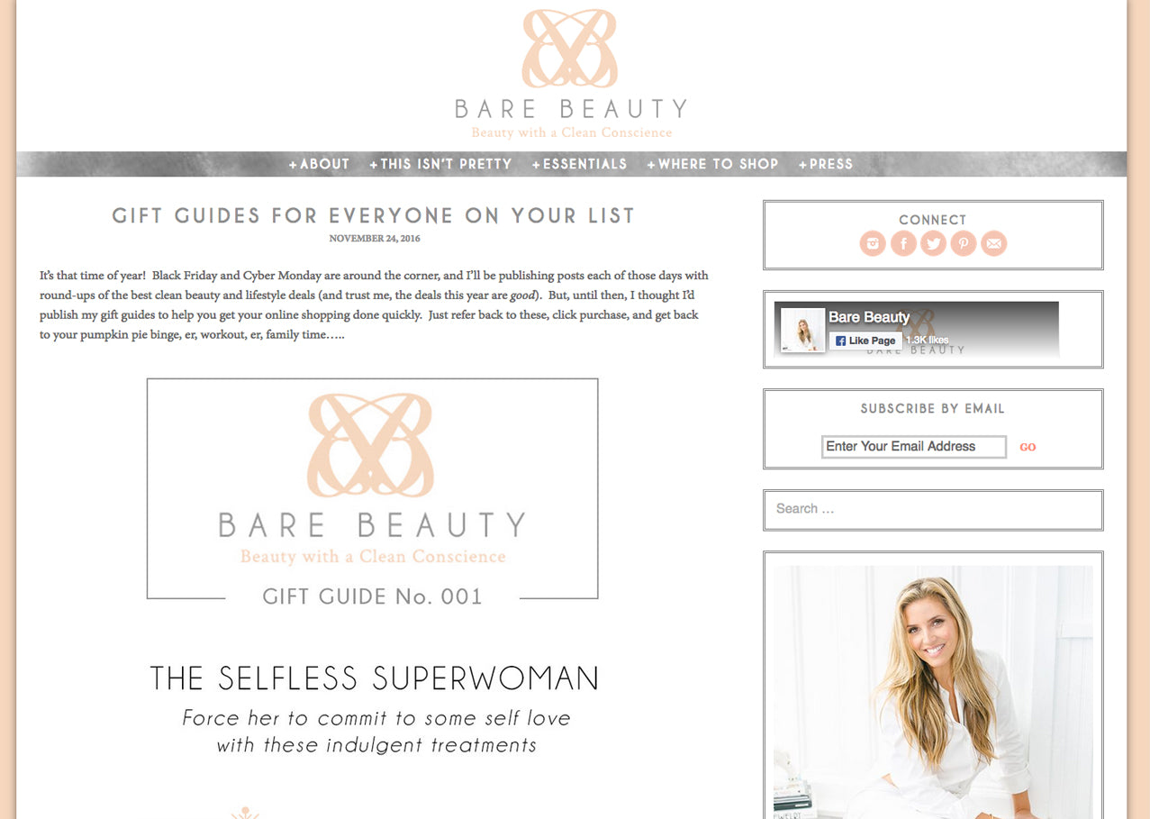 Bare Beauty: Gift Guides for Everyone on Your List