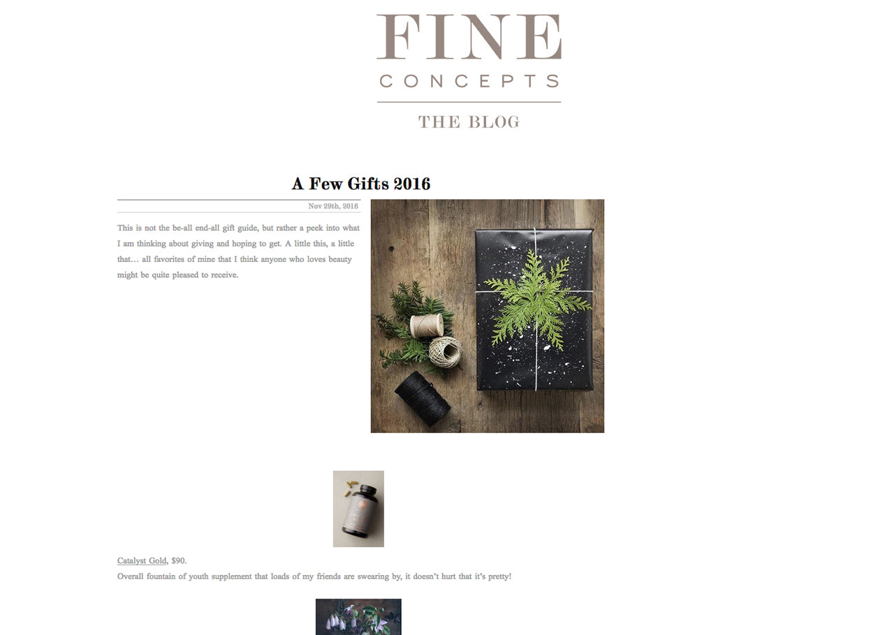 Fine Concepts: A Few Gifts 2016