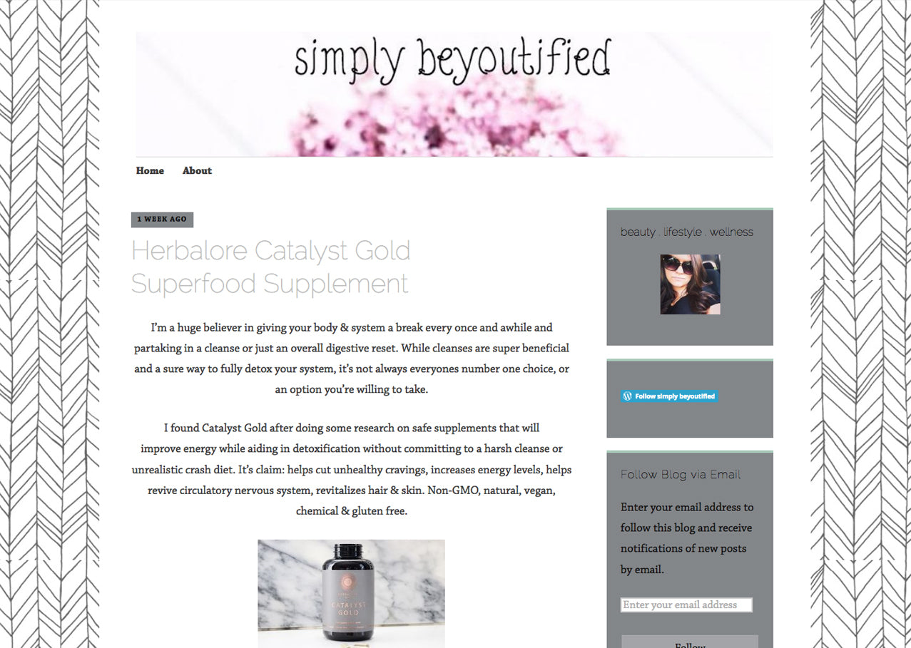 Herbalore Catalyst Gold Superfood Supplement