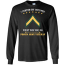 Army E-2 PV2 E2 Private Second Class Ranks Men Front T Shirt - Proud US Army Veteran