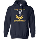 Navy Lithographer Navy LI E-5 Rating Badges Proudly Served T-Shirt For Men On Front