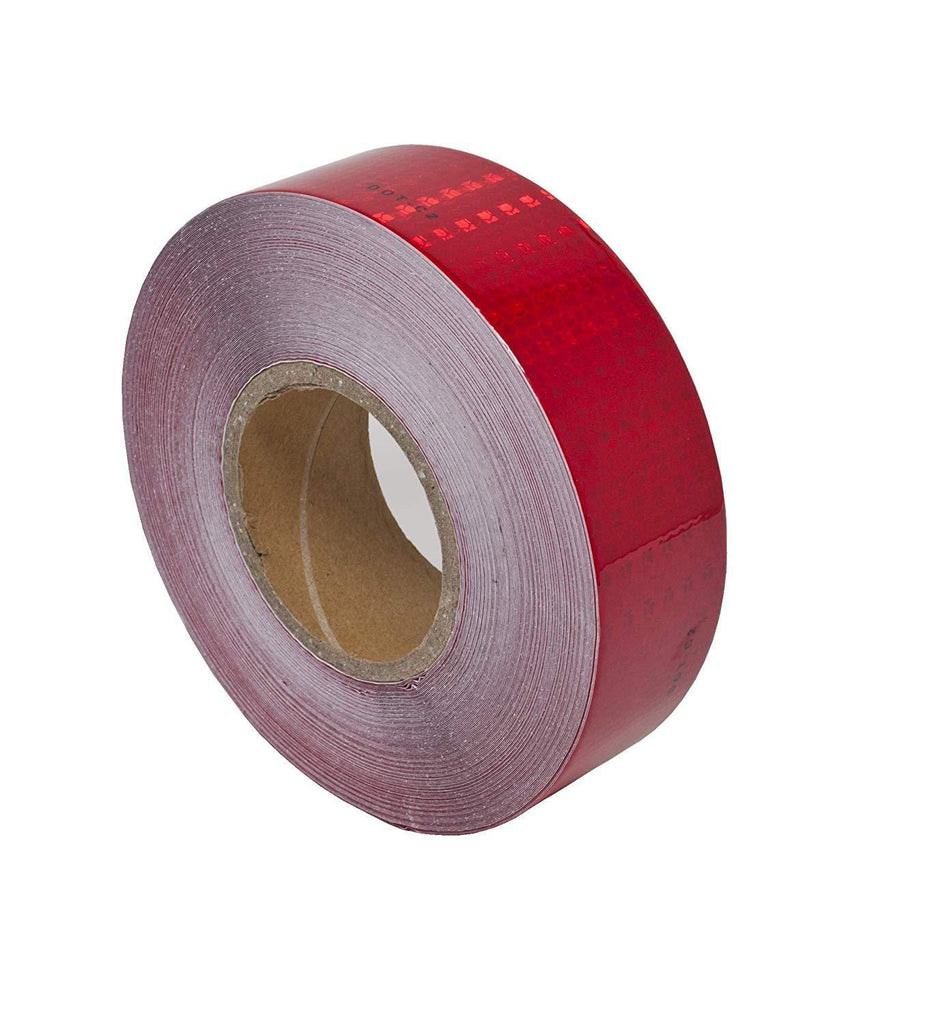 Red Reflective Tape DOT-C2 Conspiciuity Tape - COMMERCIAL ROLL - 2" in