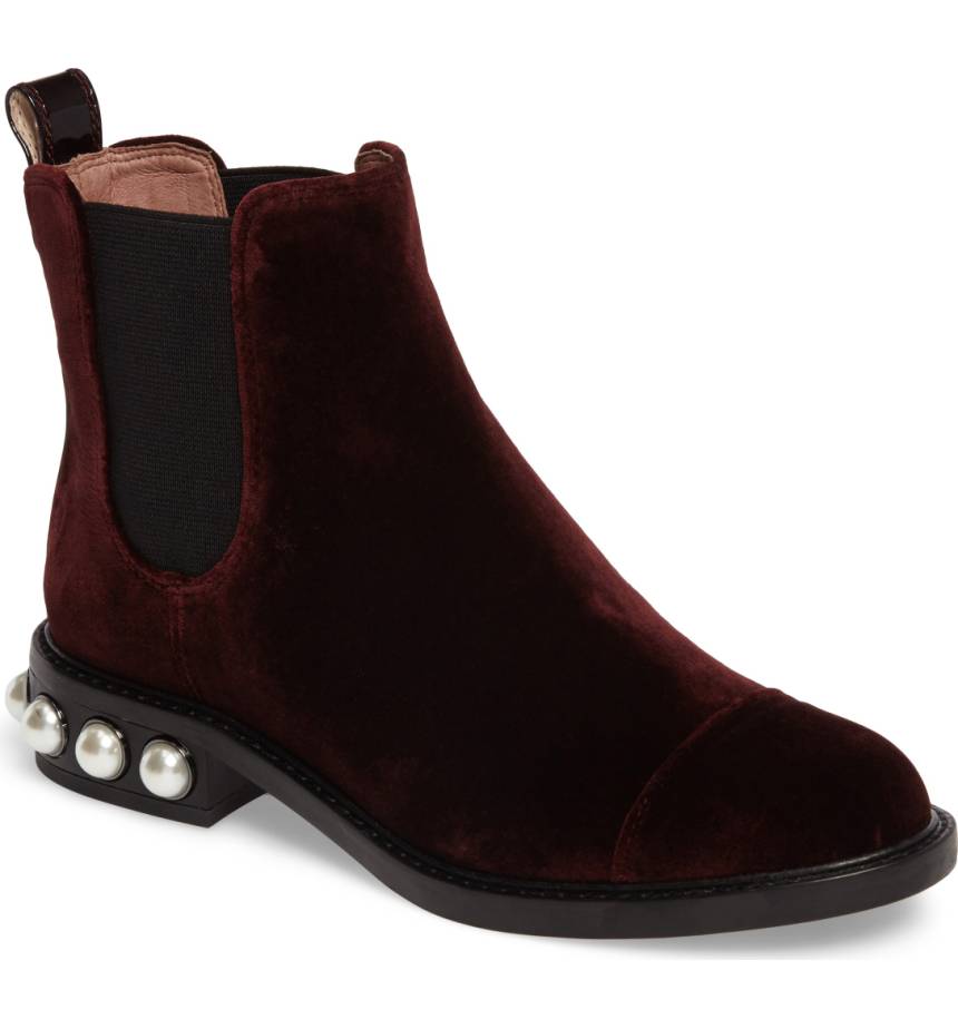 vince camuto velvet booties