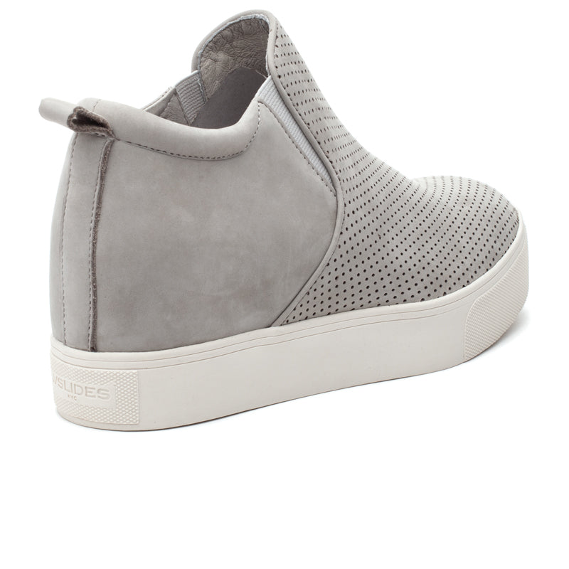 wedge sneakers grey