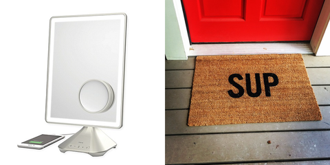 iHome vanity mirror speaker and sup door mat | The Smile Blog | TheWhiteningStore.com