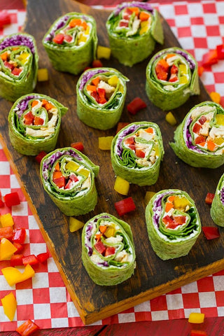 Chicken and vegetable Pinwheels | The Smile Blog | TheWhiteningStore.com
