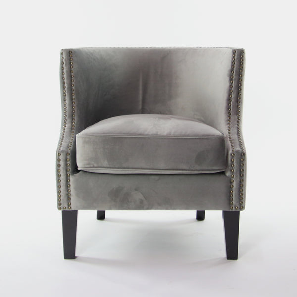 upholstered wingback armchair