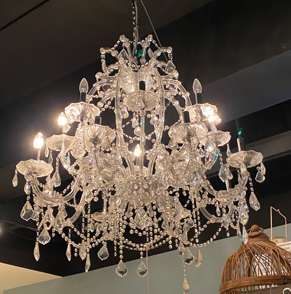 16 light crystal chandelier