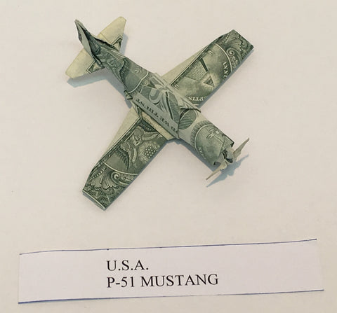 P-51 Mustang Money Origami