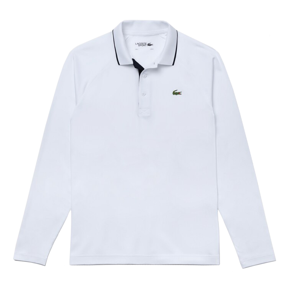 lacoste long sleeve polo navy