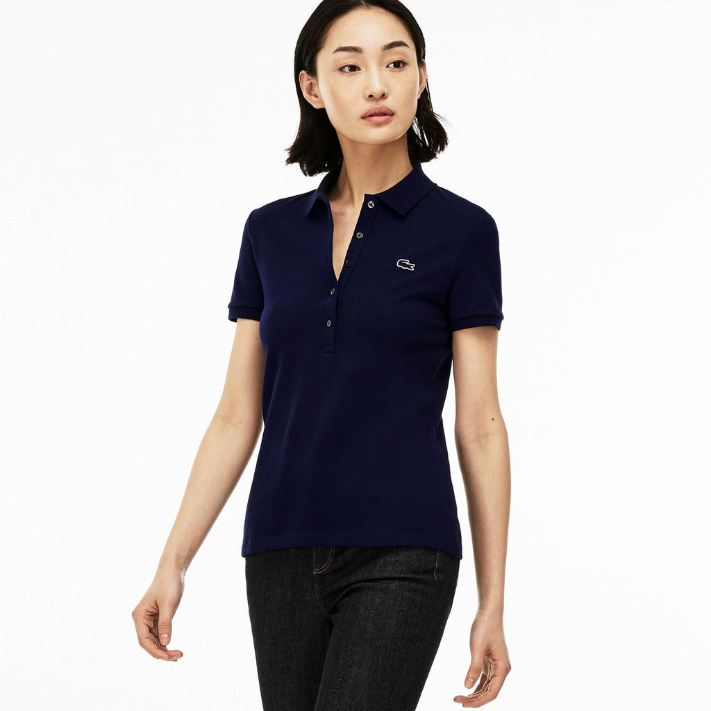 lacoste slim fit polo womens