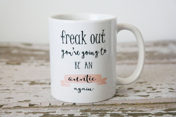New Aunt Coffee Mug, Pregnancy Announcement Mug The Love
