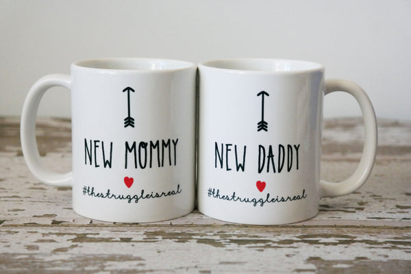 New Mom New Dad Coffee Mug, Pregnancy Announcement The