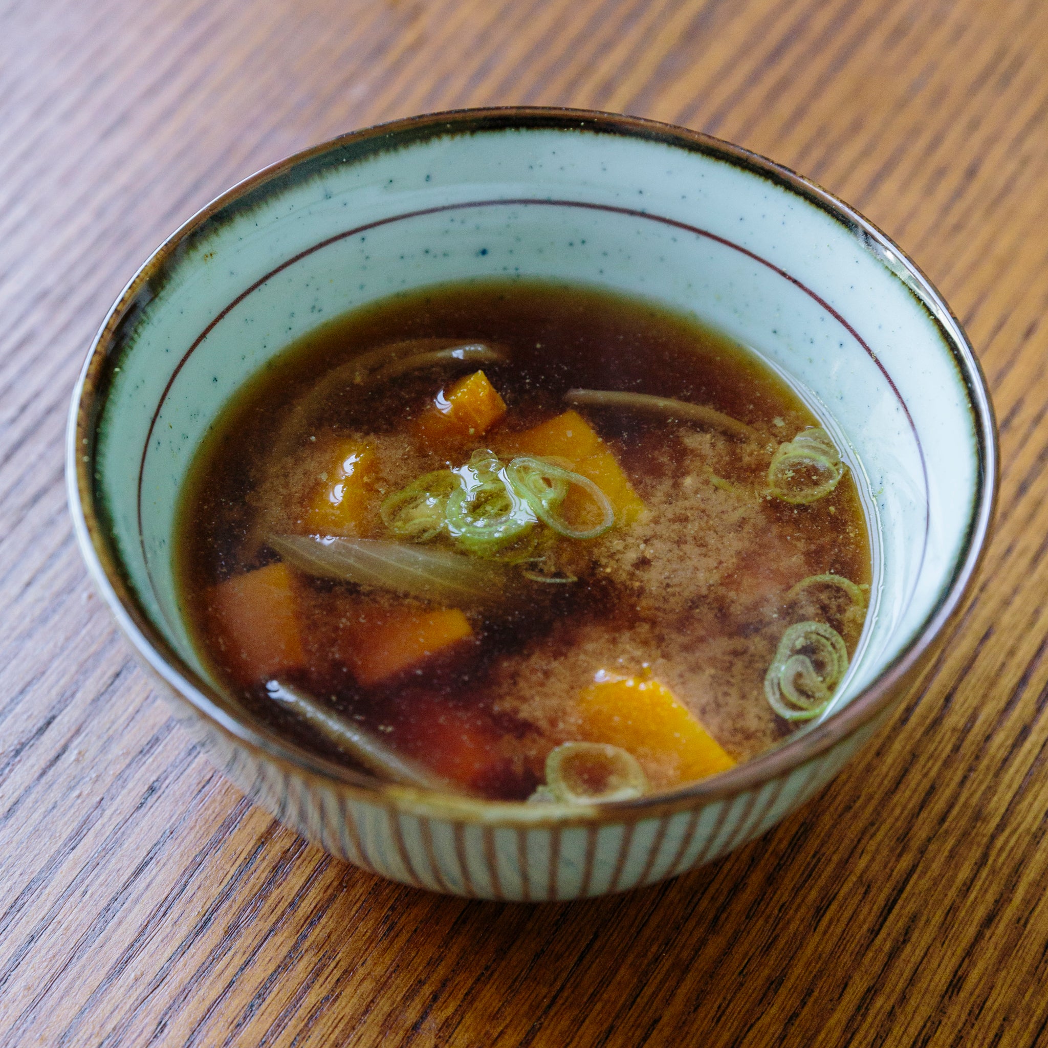 Miso Soup with Kabocha Pumpkin, Onion & Sansho – Japanese Pantry