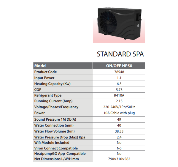 Astral Spa Heat Pump