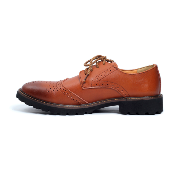 brown formal shoes