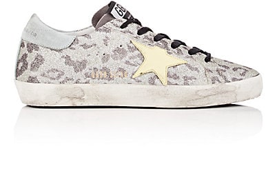 golden goose superstar leopard glitter