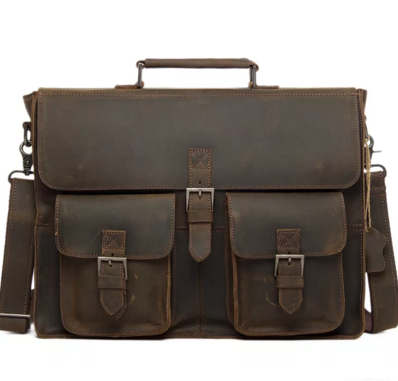 leather messenger bag for men