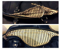 Status Anxiety Handbag Zip Replacement - Before and After Sole Service
