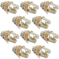 METRO DC MUSIC 1/4" JACKS 10-Pack SWITCHCRAFT 12B Stereo 1/4" Input Output Jack Jacks Guitar Bass Bulk NEW