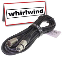 WHIRLWIND MICROPHONE CABLES Whirlwind 3ft CONNECT Shielded Low Noise Microphone Cable Cord XLR w/Cable Tie