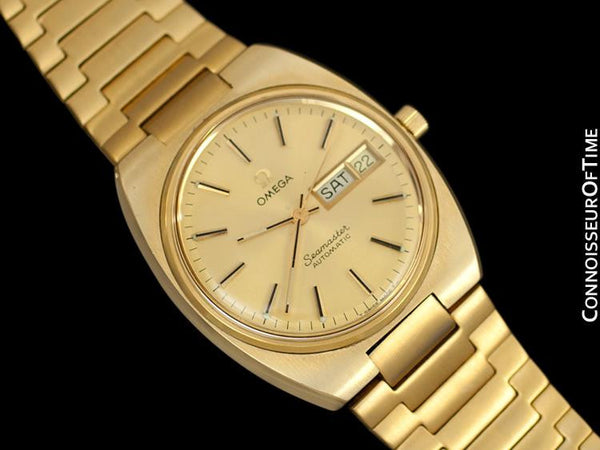 omega seamaster day date gold