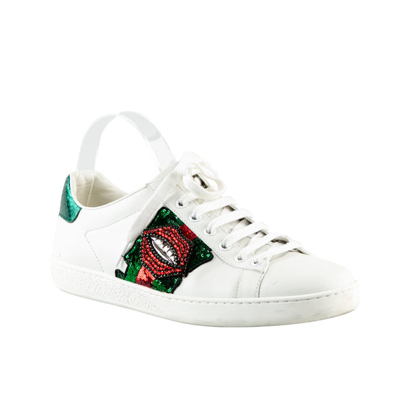 gucci ace sneakers lips