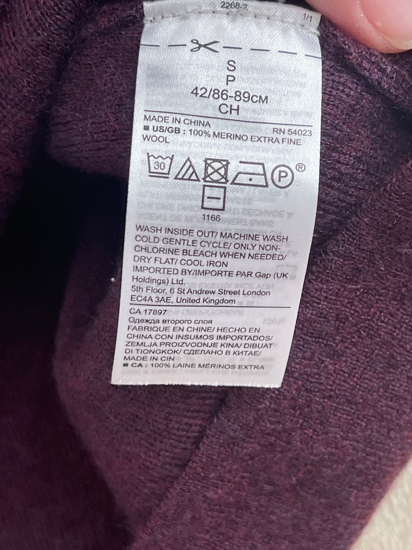 Pre-loved Merino Wool Sweater - XS/S