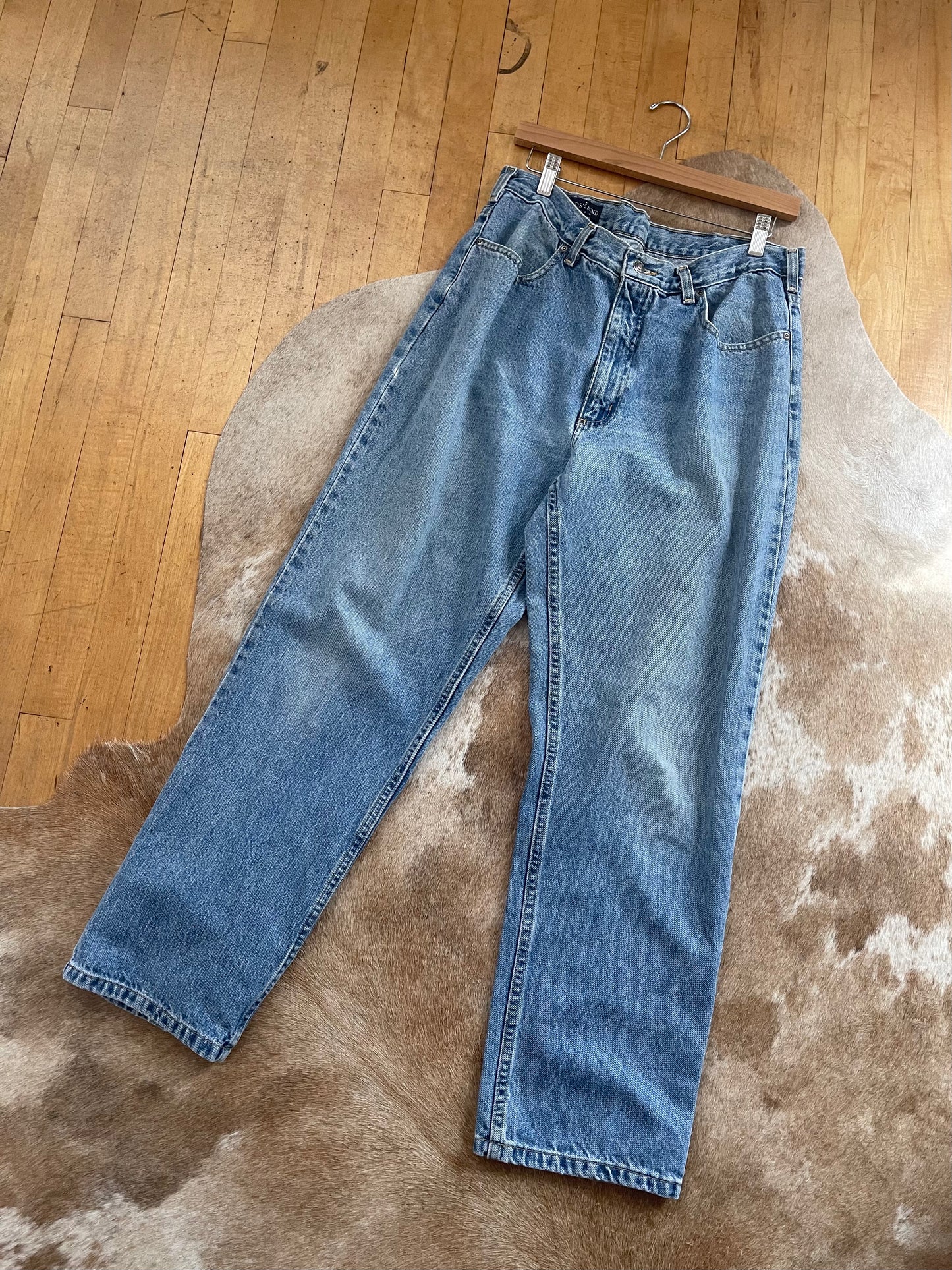Vintage Lands End Dad Jeans - 34"