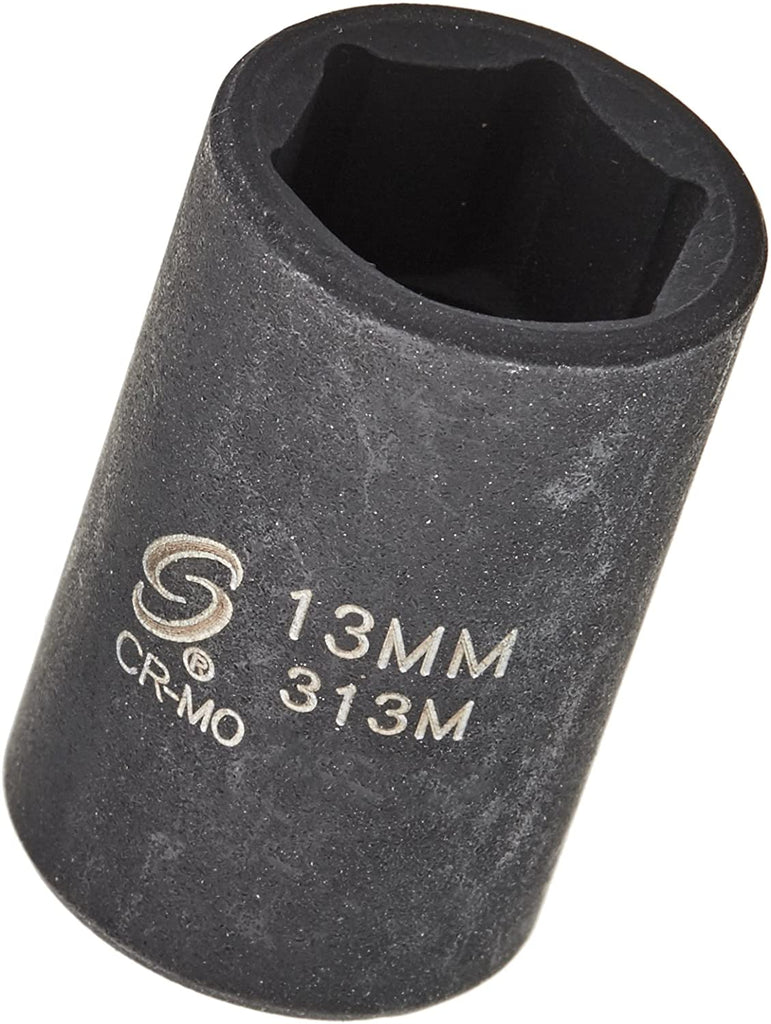 Drive 6-point Standard Impact Socket 13mm Sunex 313M 3/8 In 