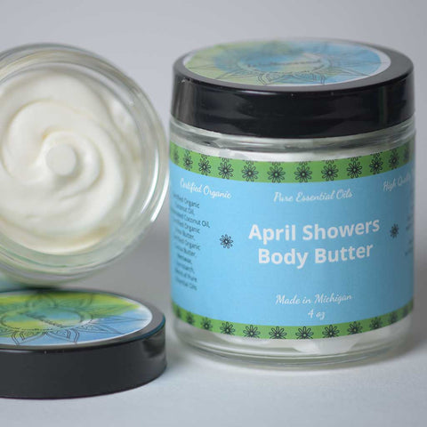 April Showers Essential Oil Blend Infused Body Butter