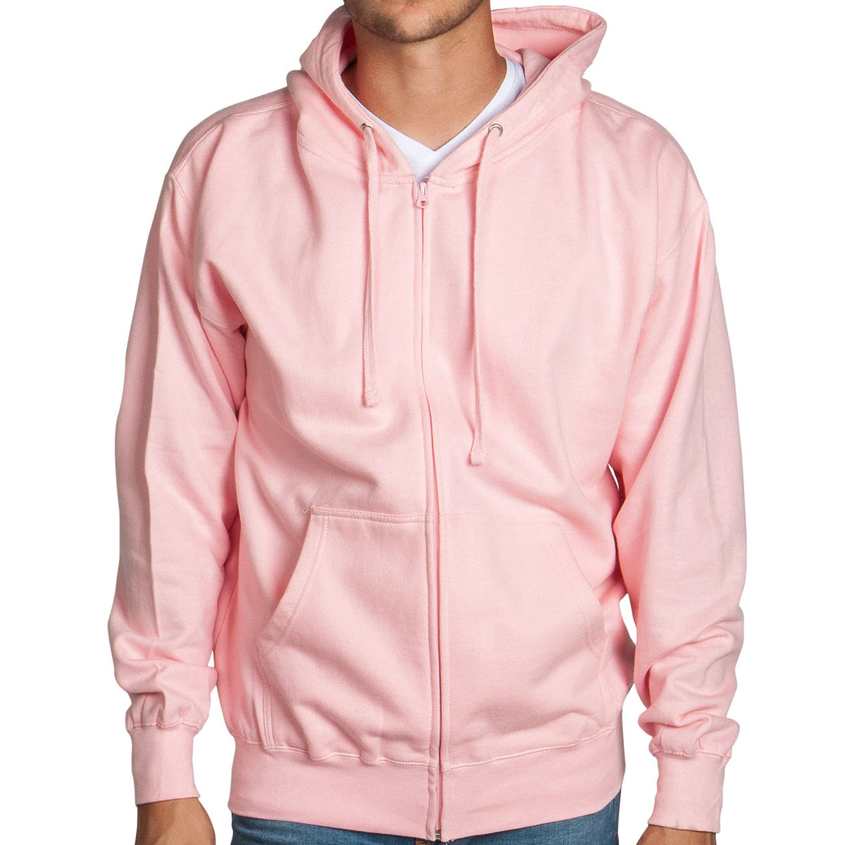 pink yellow and blue hoodie