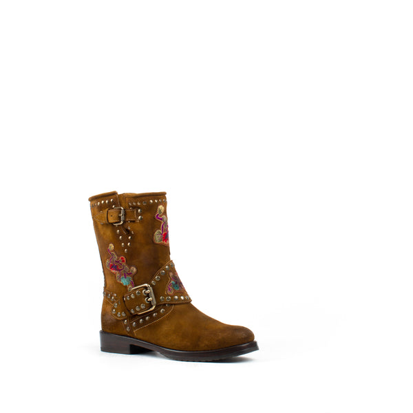 frye women's nat flower engineer boot