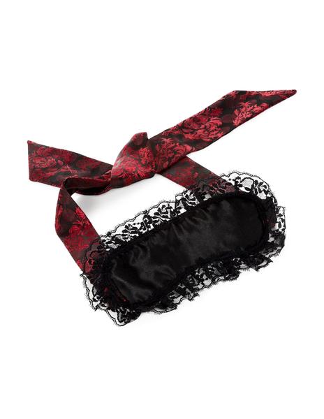 satin and lace blindfold