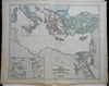 World of the Iliad and the Odyssey Trojan War Greece 1855 Philip Historical map