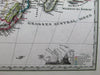 Africa Afrika Algeria mountain topography 1870 Stulpnagel Stieler antique map