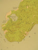 Naushon Island Dukes Co. Massachusetts 1958 antique color lithograph map
